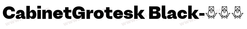 CabinetGrotesk Black字体转换